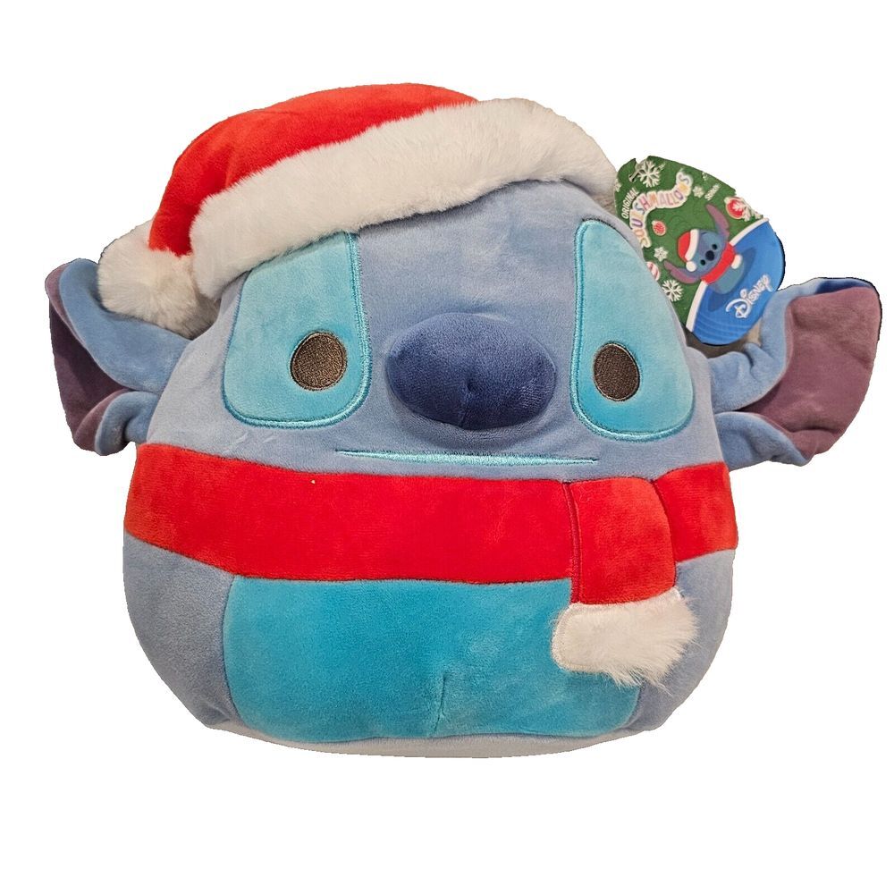 Squishmallows  Disney Stitch Christmas Holiday‎ Plush 9" Official KellyToy